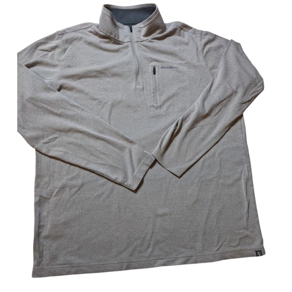 Eddie Bauer Travex Quarter Zip Pullover Mens TXL Tall Light Performance Hiking - Picture 3 of 12